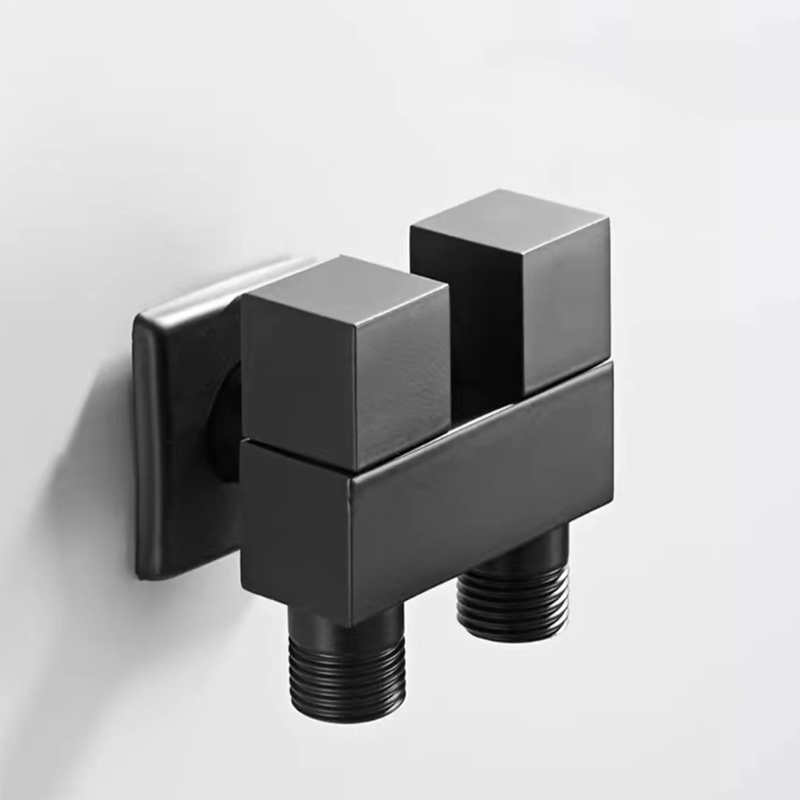 Toilet Fill Valve - Keran Multifungsi Mini G1/2 Hitam Kuningan
