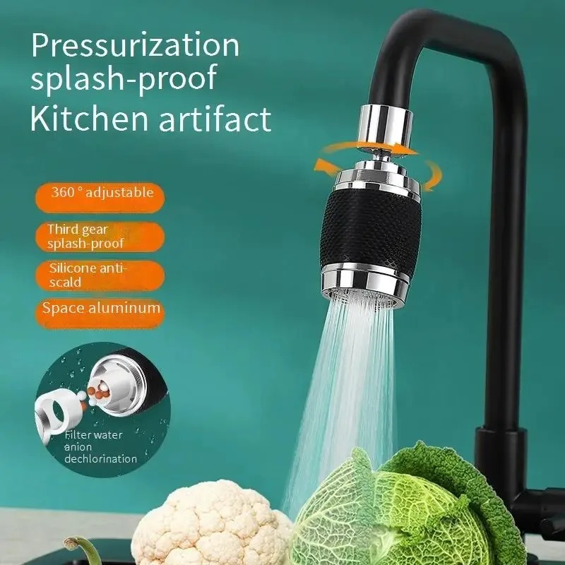 Silicone Tap Washer - Filter Pemanjang Keran Dapur Universal, Perangkat