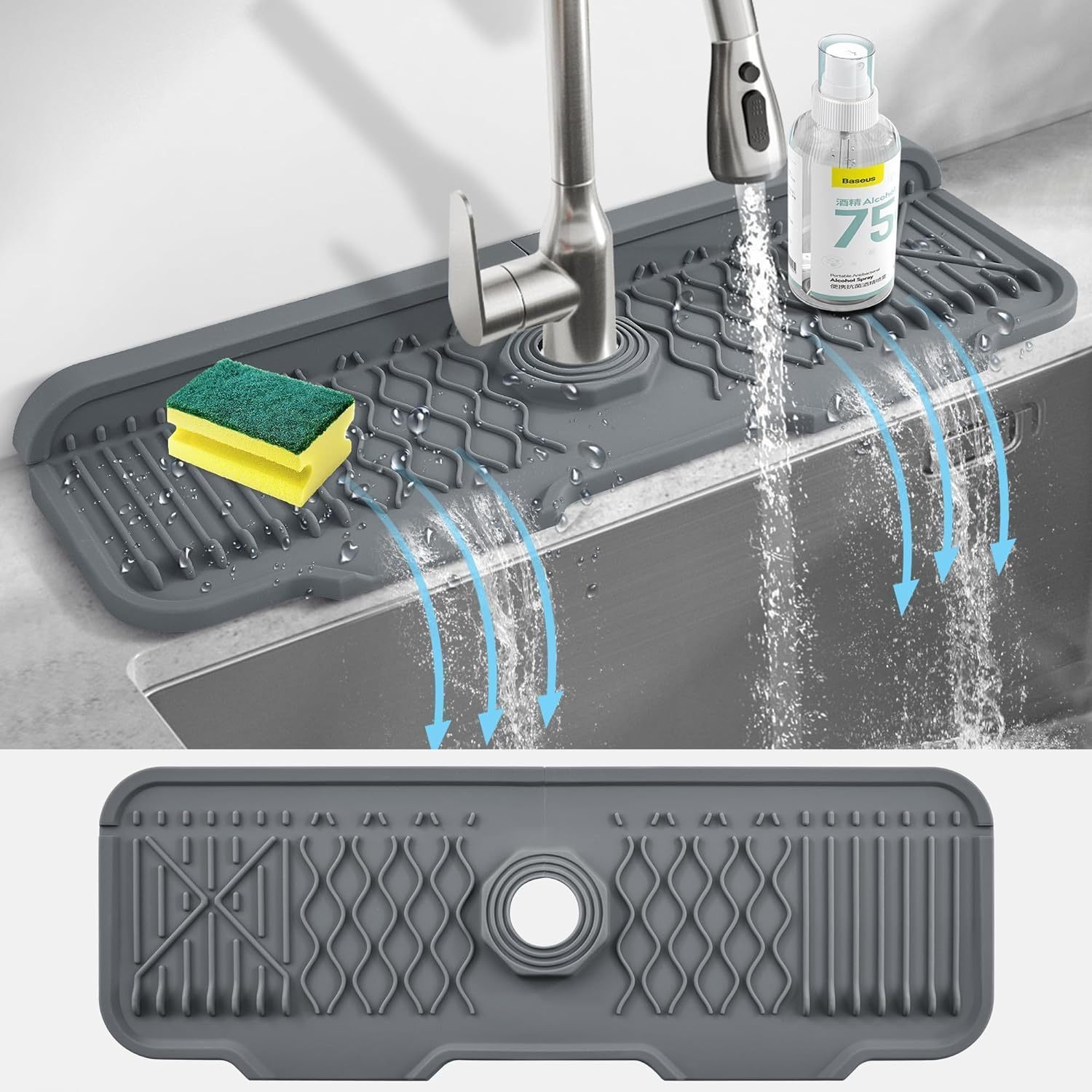 Silicone Tap Washer - Alas Pelindung Percikan Keran Silikon Mudah