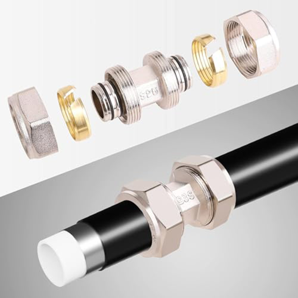 Compression Fitting Brass - 2 buah Fitting Saluran Udara Kuningan