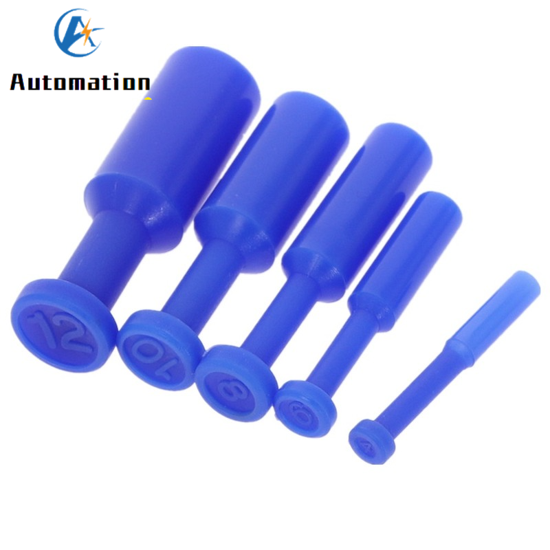 10X Biru Nilon Pneumatik Blank - Push Fit Connector ulasan dan harga