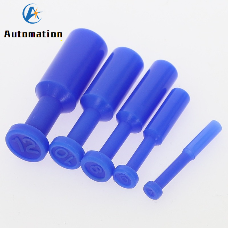 10X Biru Nilon Pneumatik Blank - Push Fit Connector ulasan dan harga