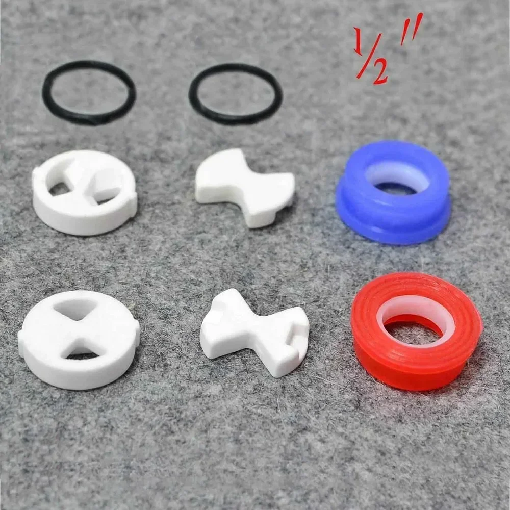 6PCS/set Cakram Keramik Siliko - Silicone Tap Washer ulasan dan harga