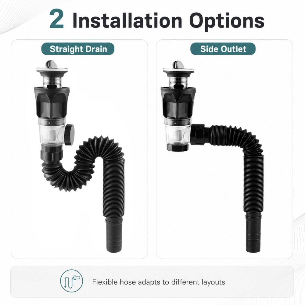1-5pcs Kit Saluran Pembuangan  - Drain Pipe Clip ulasan dan harga