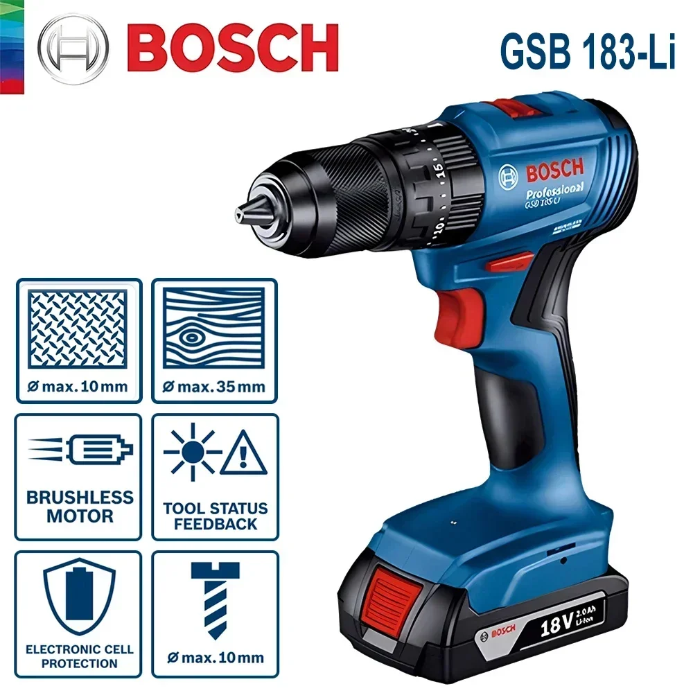 Bosch GSB183-LI, Bor Listrik T - Bosch Drill Gsb 18V ulasan dan harga