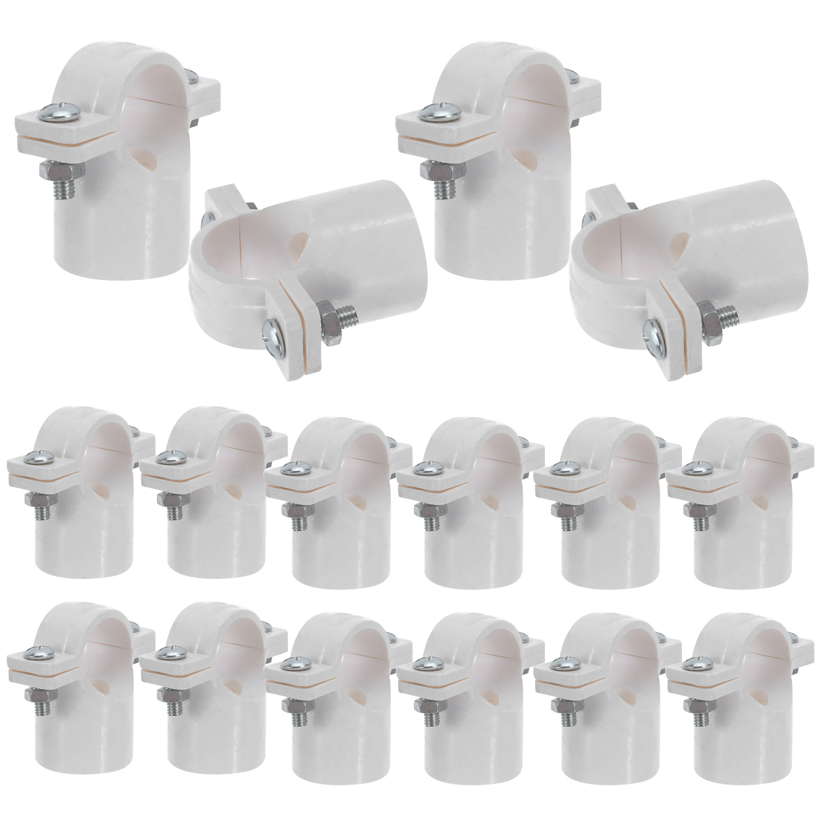 30 buah Penyangga Pipa, Klem P - Plastic Pipe Clip ulasan dan harga