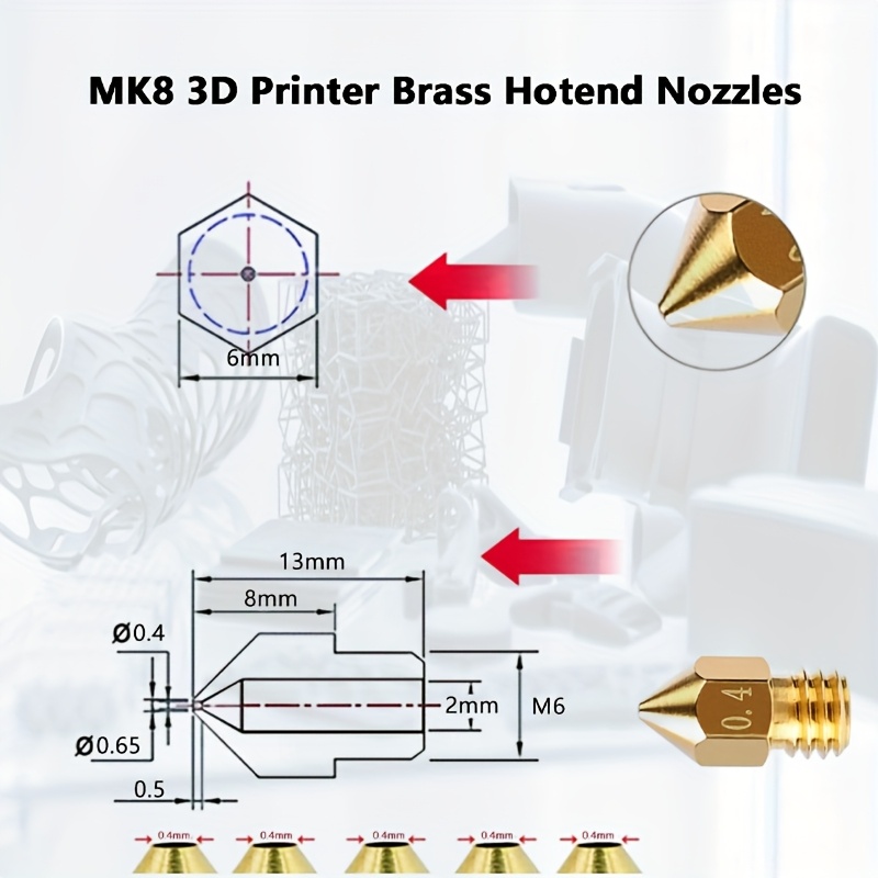 25 Pcs Nozel Hotend Kuningan C - Creality Printer Ender 3 ulasan dan harga