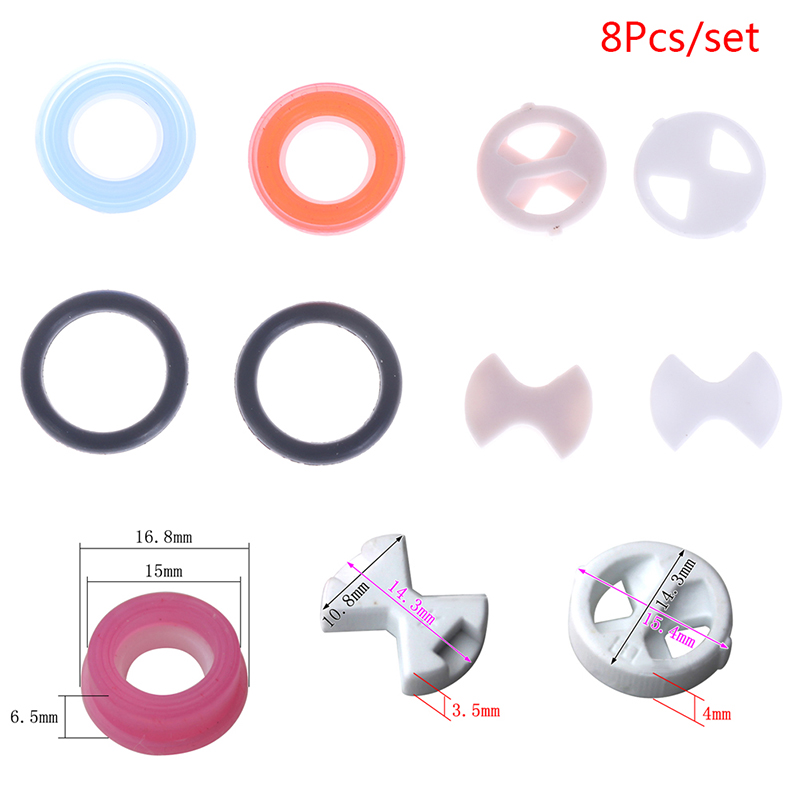 【8 Buah/Set Pengganti Sisipan  - Silicone Tap Washer ulasan dan harga