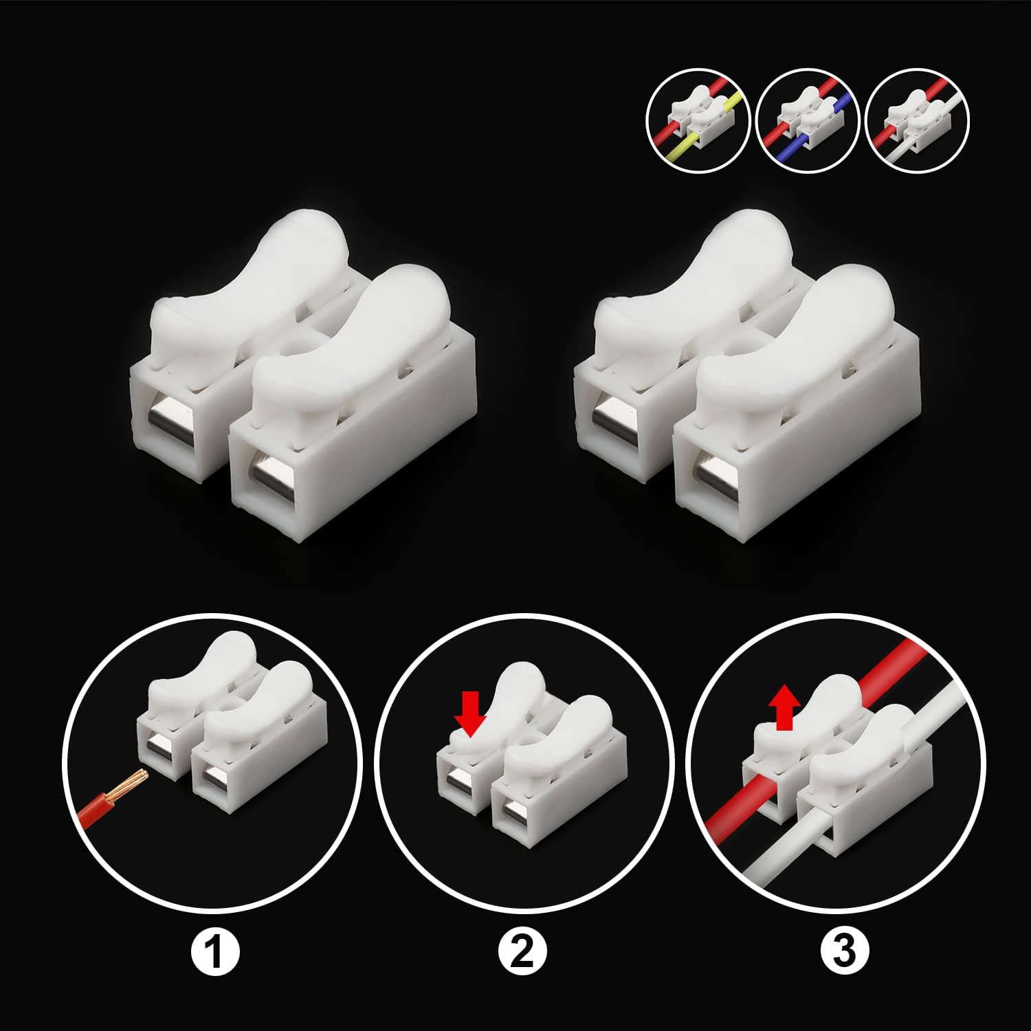 50 buah konektor CH2 kabel kaw - Push Fit Connector ulasan dan harga